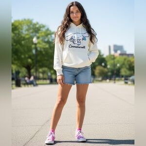 Hello Kitty & Friends Forever 21 Cinnamoroll 100% Cotton Hoodie SZ XXL